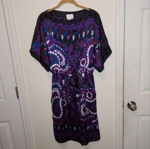 DONNA Morgan 100% Silk Print Dress Sz-6